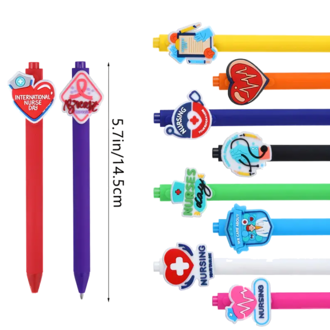 Nursing Pens – Fun, Functional and Perfect for Busy Nurses (Set of 5 Pens)