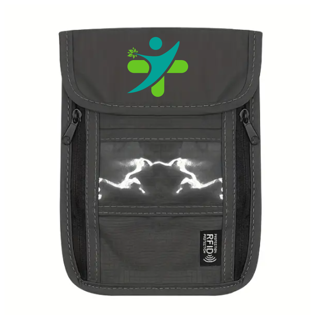 RFID Protected Nurses' Pouch in Black - Let us add your logo or name