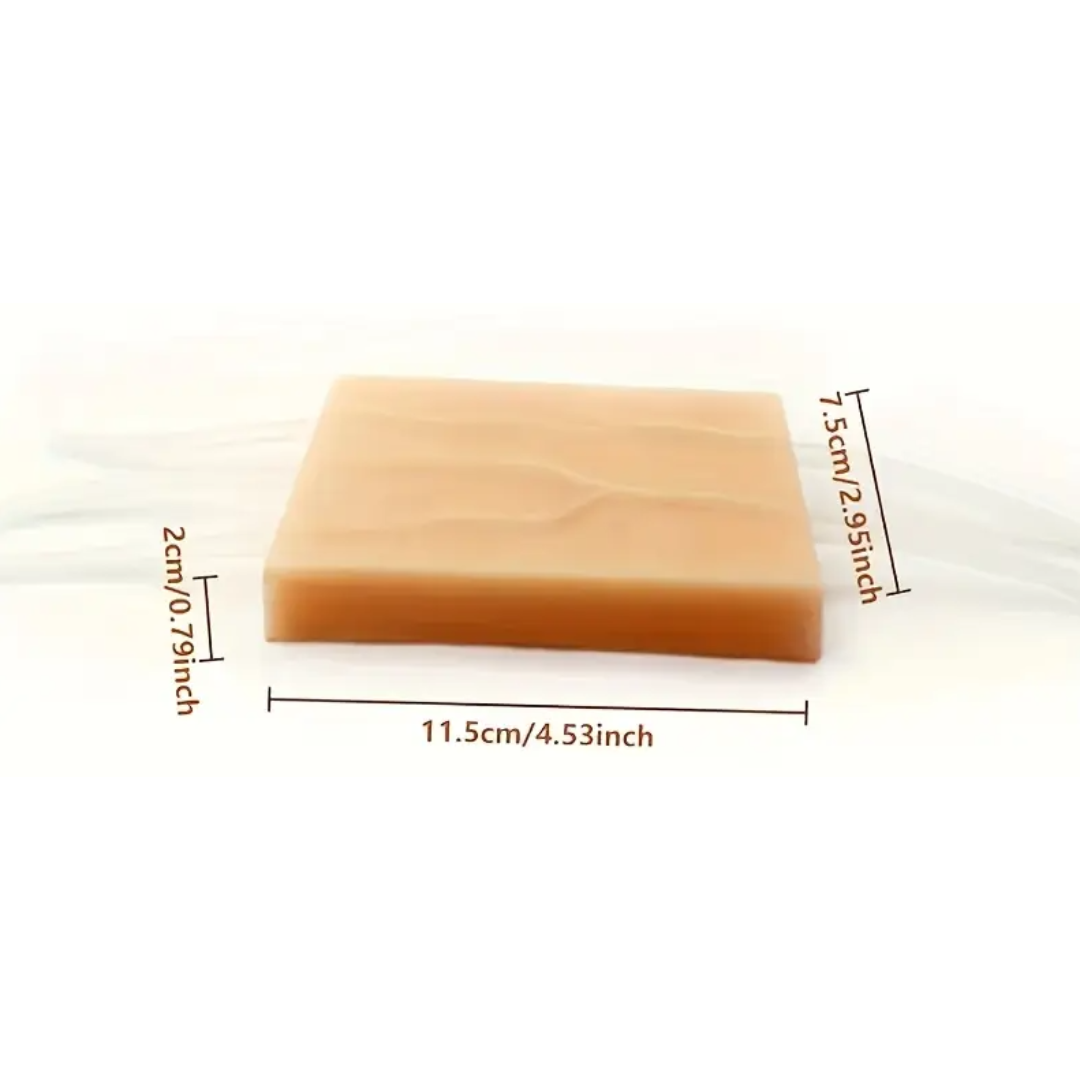 Realistic Silicone Practice Pad with syringes to mimic blood flow or injection practice