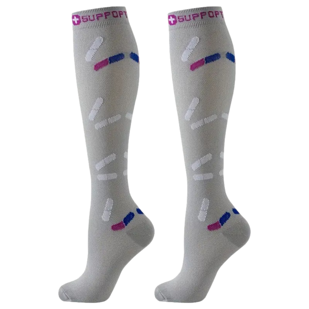Medical-Themed Knee-high Compression Socks – Stylish Support for Nurses, Doctors and Healthcare Workers