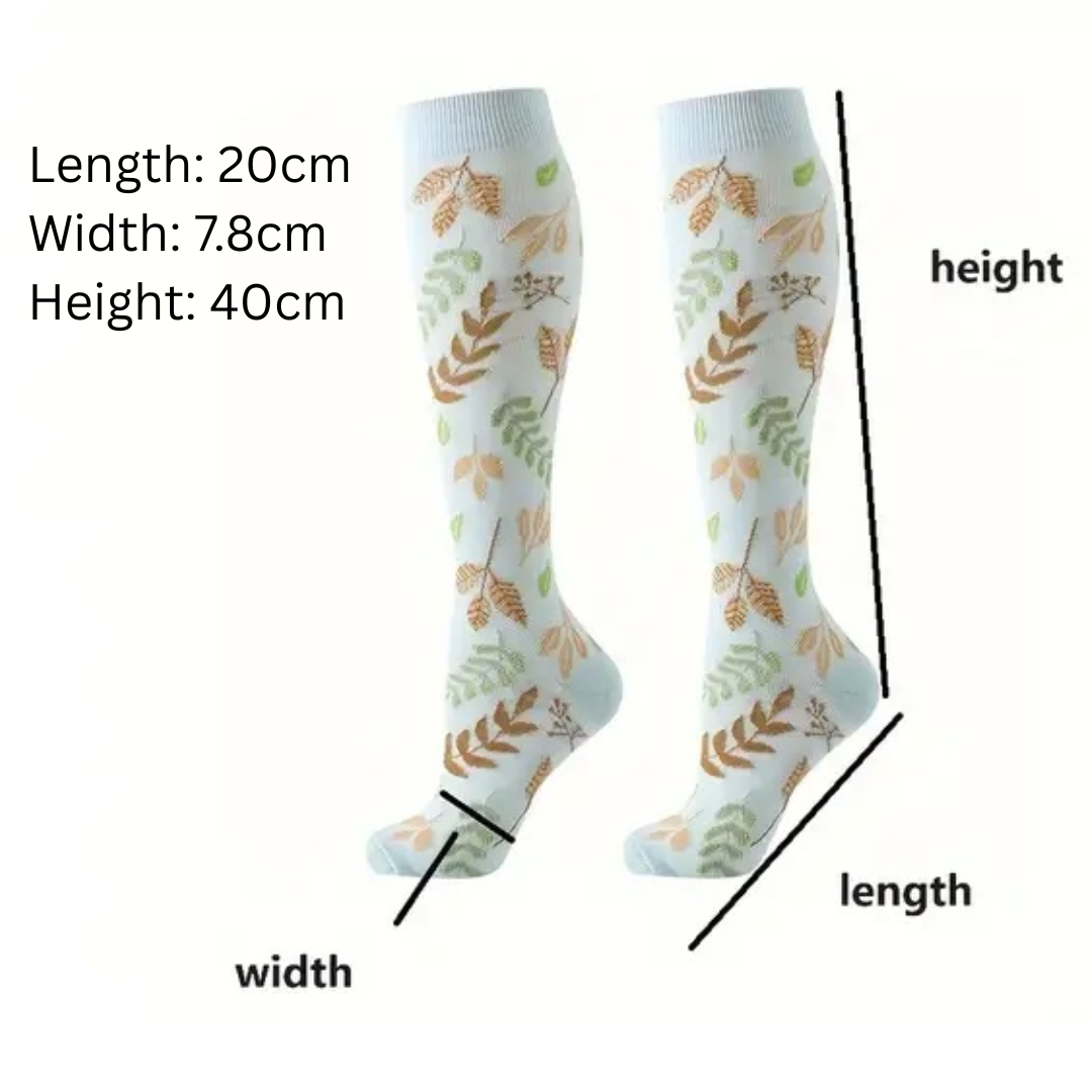 Medical-Themed Knee-high Compression Socks – Stylish Support for Nurses, Doctors and Healthcare Workers