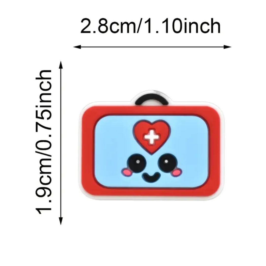 Four Nursing PVC Pins – Fun, Durable Accessories for Nurses and Medical Students (set of 4 pins)