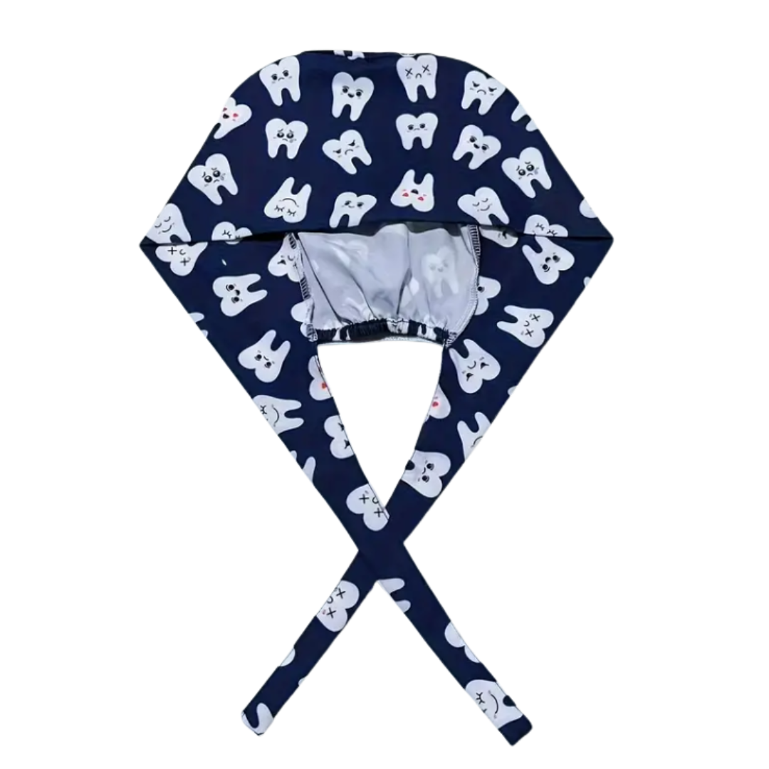Tooth Scrub Cap - Perfect for Maxillofacial Specialists, Nurses, Dentists, Dental Nurses and Dental Assistants