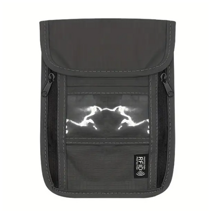 RFID Protected Nurses' Pouch in Black - Let us add your logo or name