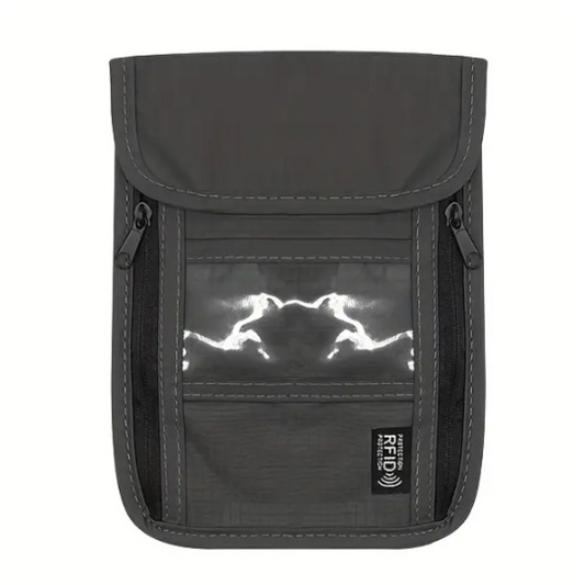 RFID Protected Nurses' Pouch in Black - Let us add your logo or name