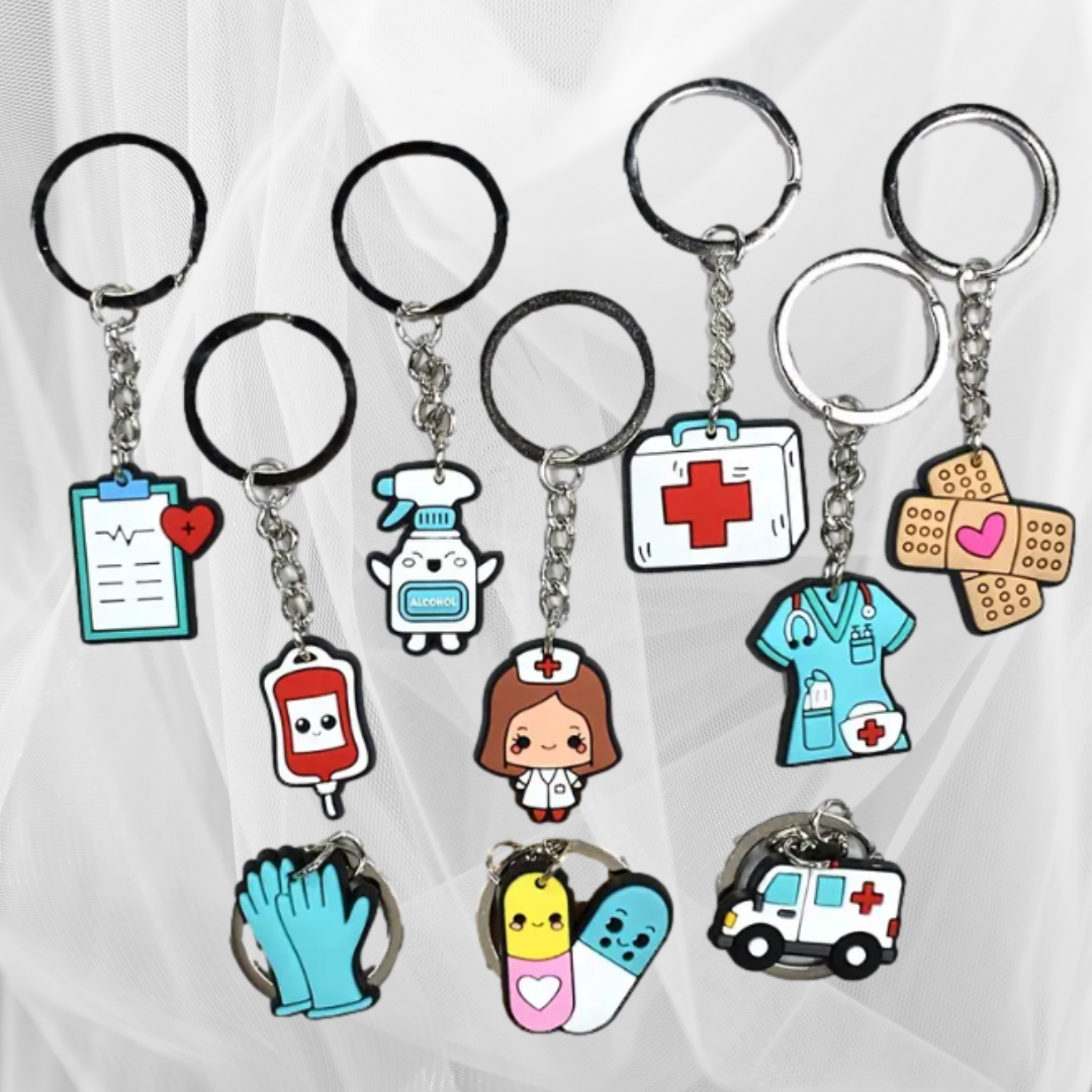 Nurse-Themed PVC Keychains – Cute, Durable &amp; Perfect for Medical Heroes