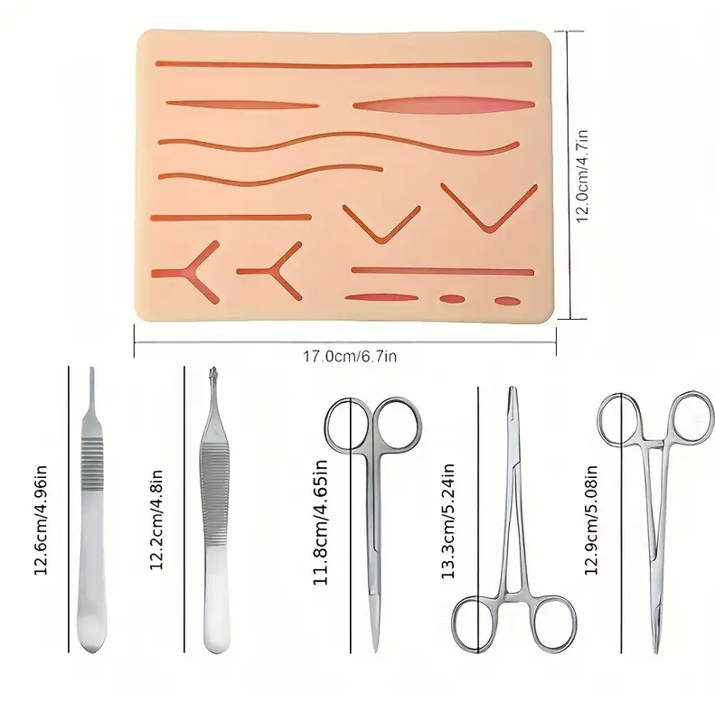 Professional Suturing Practice Kit (with optional dental and scar additions)