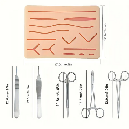 Professional Suturing Practice Kit (with optional dental and scar additions)