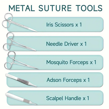 Professional Suturing Practice Kit (with optional dental and scar additions)