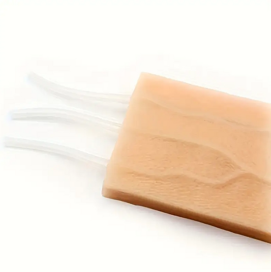 Realistic Silicone Practice Pad with syringes to mimic blood flow or injection practice