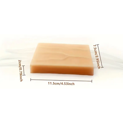 Realistic Silicone Practice Pad with syringes to mimic blood flow or injection practice